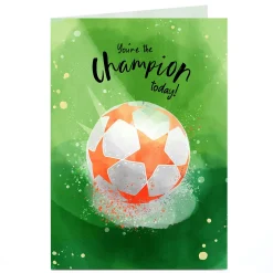 Online Personalised Birthday Card - You're The Champion Today For Friend|Male Friend