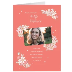 Card Factory Personalised Birthday Card - For my wonderful Wife