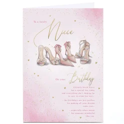 Best Personalised Birthday Card - Beautiful Shoes, Niece For Niece|Birthday