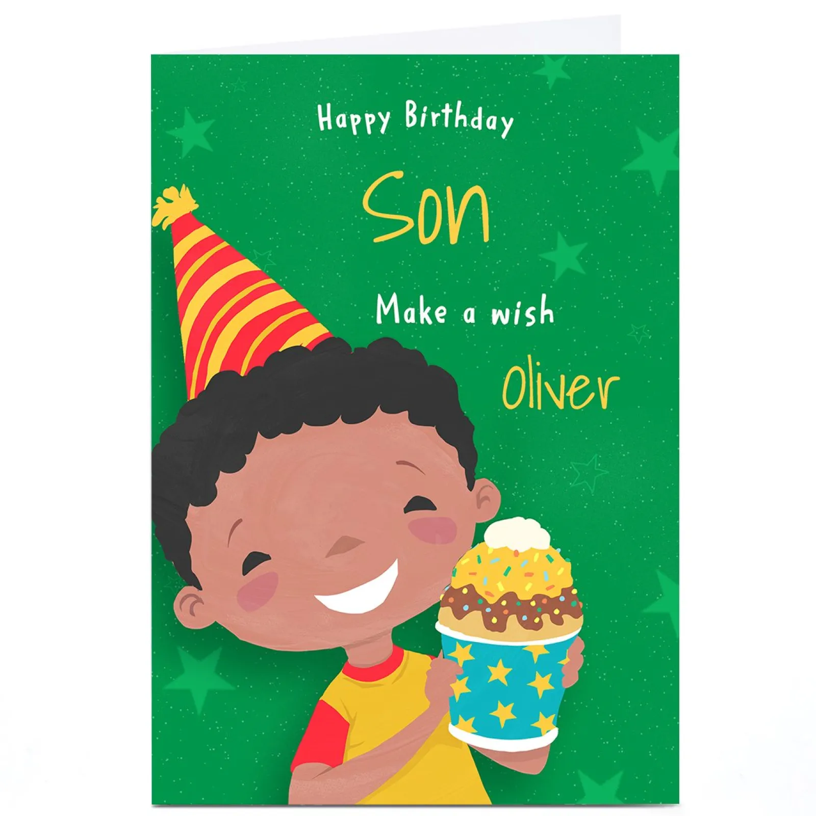 Outlet Personalised Birthday Card - Birthday Wishes, Son Kids For Son|For Nephew