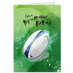 Card Factory Personalised Birthday Card - Have A Try-mendous Birthday