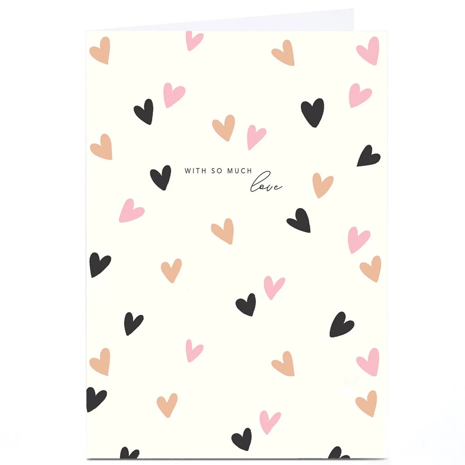 Discount Personalised Birthday Card - With So Much Love Hearts Kids For Sister|For Niece