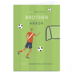 Kids Card Factory Personalised Birthday Card - Champion Brother