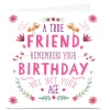 New Personalised Birthday Card - A True Friend For Friend|Premium Square