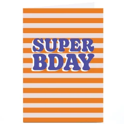 Outlet Personalised Birthday Card - Super B-day For Uncle|For Son