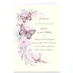 Card Factory Personalised Birthday Card - Best Wishes, Daughter-in-Law