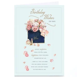 Card Factory Personalised Birthday Card - Birthday Wishes To You