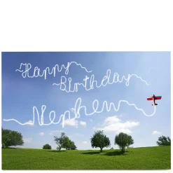 Clearance Personalised Birthday Card - Plane Message, Any recipient Kids For Nephew|For Kids