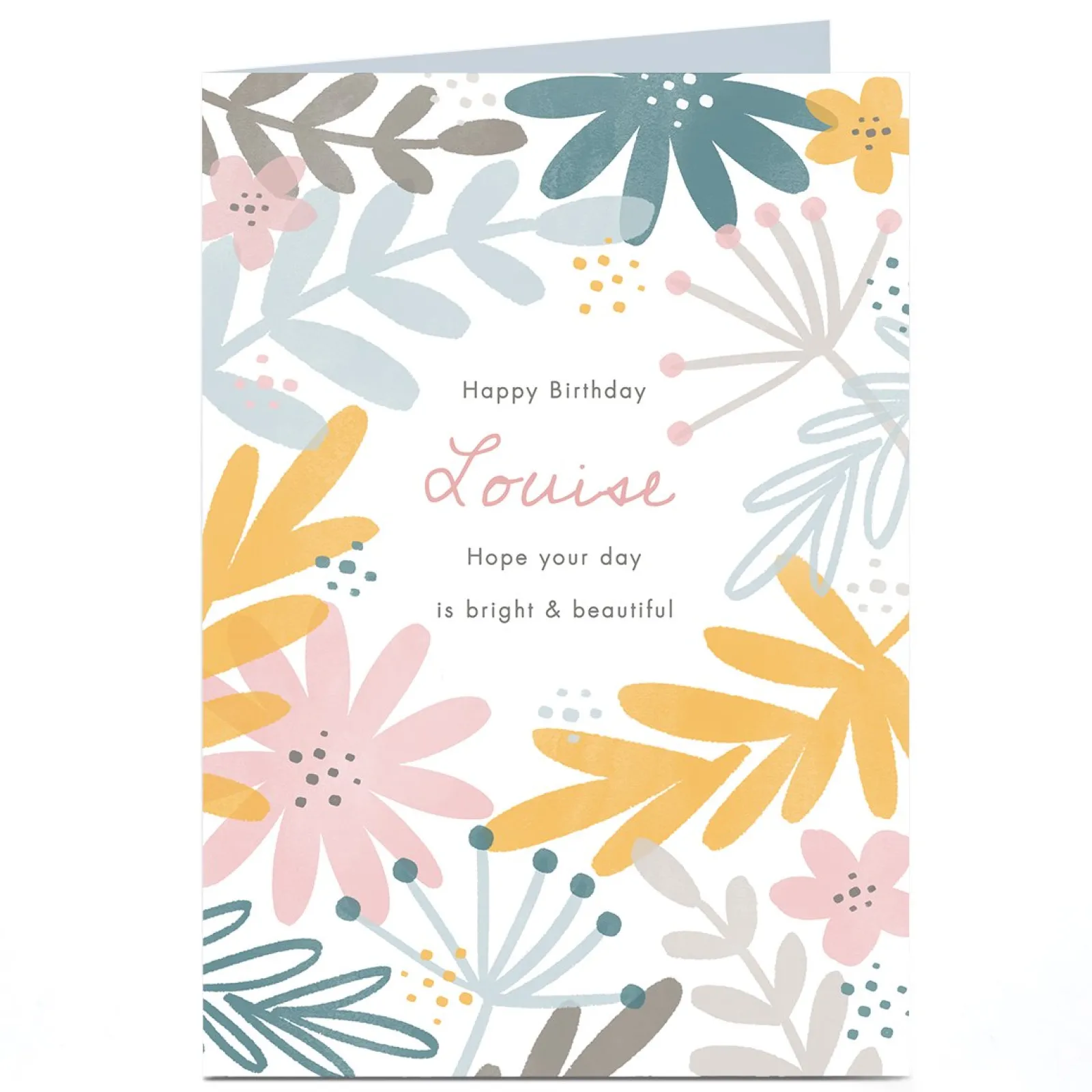 Online Personalised Birthday Card - Bright & Beautiful Birthday|For Her
