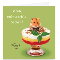 Personalised Birthday Card - Only A Trifle Older Premium Square|Funny