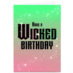Card Factory Personalised Birthday Card - Have a Wicked Birthday
