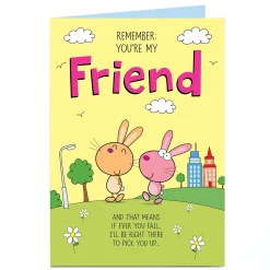 New Personalised Birthday Card - There To Pick You Up, Friend For Friend|Funny