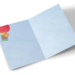 Kids Card Factory Personalised Birthday Card - Hot Air Balloon, Editable Age