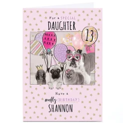 Clearance Personalised Birthday Card - Daughter Have A Woofly Birthday Kids For Son|For Grandson
