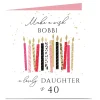 Discount Personalised Birthday Card - Make A Wish Birthday Candles, Editable Age 40Th Birthday|Special Age