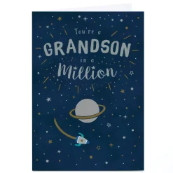 Best Personalised Birthday Card - You're A Grandson In A Million For Grandson|Grandson