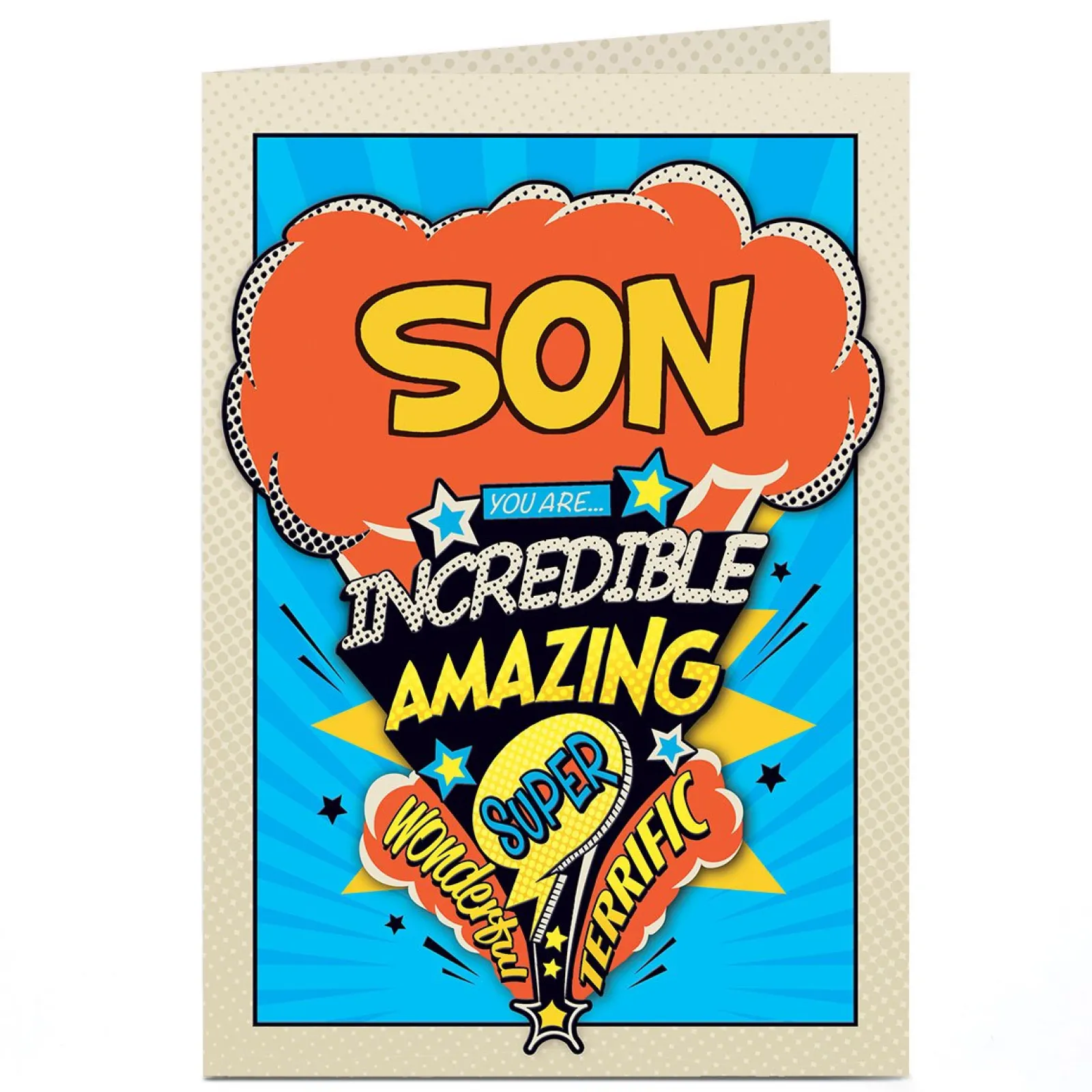 Best Personalised Birthday Card - You Are Incredible, Son Kids For Son|Thank You