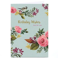 Card Factory Personalised Birthday Card - Birthday Wishes Just For You