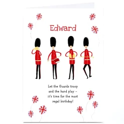 Hot Personalised Birthday Card - Guards Troop Birthday|For Him