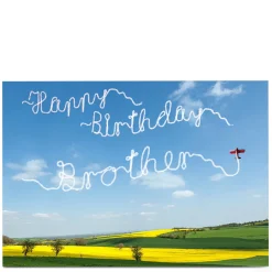Personalised Birthday Card - Stunt Plane Brother For Brother|Birthday