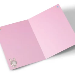 Card Factory Personalised Birthday Card - Pink Floral Wreath