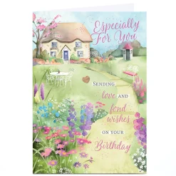 Card Factory Personalised Birthday Card - Especially For You