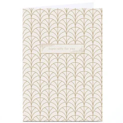 Hot Personalised Birthday Card - Gold pattern For Friend|Any Occasion