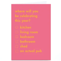 Sale Personalised Birthday Card - Where Will You Be Celebrating? For Uncle|For Friend