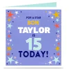 Outlet Personalised Birthday Card - For a Star Son, Editable Age Kids For Son|For Nephew