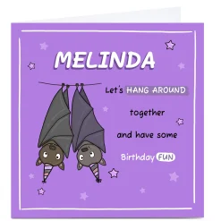Card Factory Personalised Birthday Card - Let's Hang Around Together