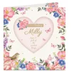 Discount Personalised Birthday Card - Embroidered Heart Premium Square|Birthday