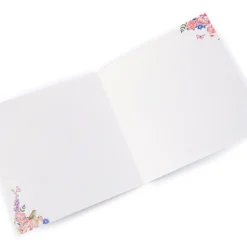 Discount Personalised Birthday Card - Embroidered Heart Premium Square|Birthday