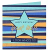 Discount Personalised Birthday Card - Stripes & Star For Uncle|For Grandad