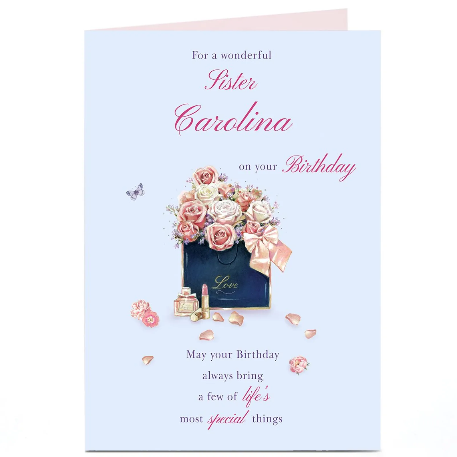 Outlet Personalised Birthday Card - Sister, Life's Most Special Things For Sister|Birthday