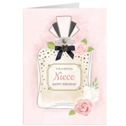 Personalised Birthday Card - Perfume Bottle, Niece For Niece|Birthday