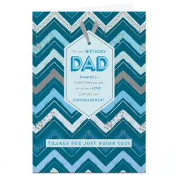 Clearance Personalised Birthday Card - Love Support and Encouragement, Dad For Dad|Dad