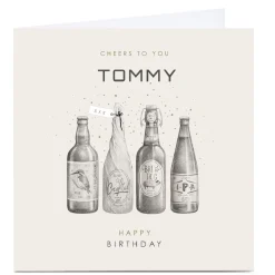 Card Factory Personalised Birthday Card - Craft Beer Cheers To You