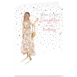 Card Factory Personalised Birthday Card - Fab Daughter Sundress, Daughter