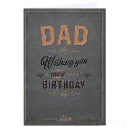 Hot Personalised Birthday Card - A Truly Happy Birthday, Dad For Dad|Dad