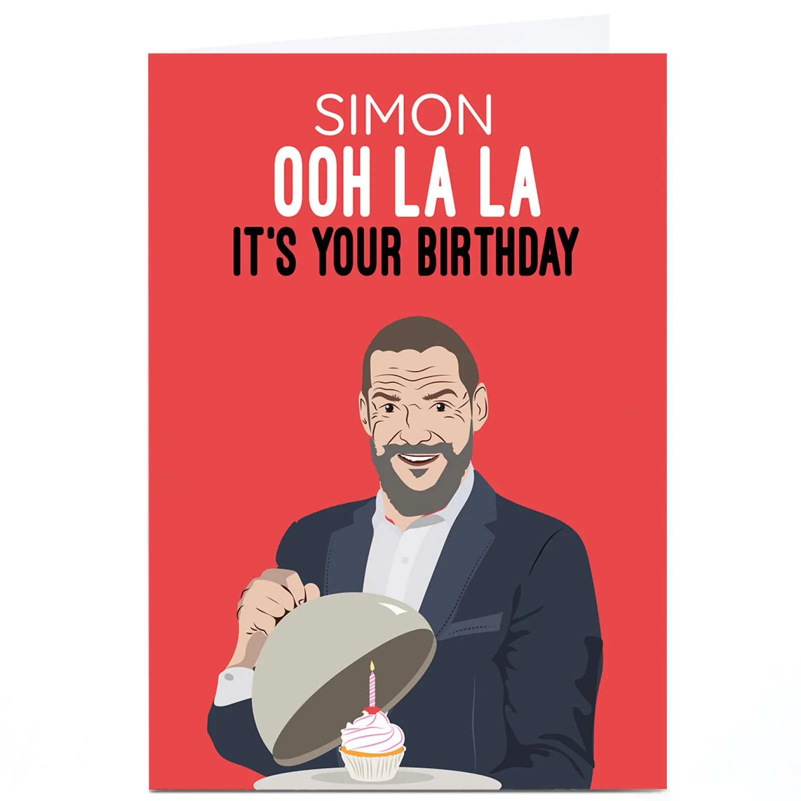 Card Factory Personalised Birthday Card - Ooh La La