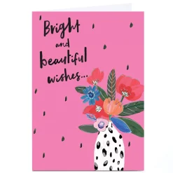 Clearance Personalised Birthday Card - Bright and Beautiful Wishes For Sister|For Niece