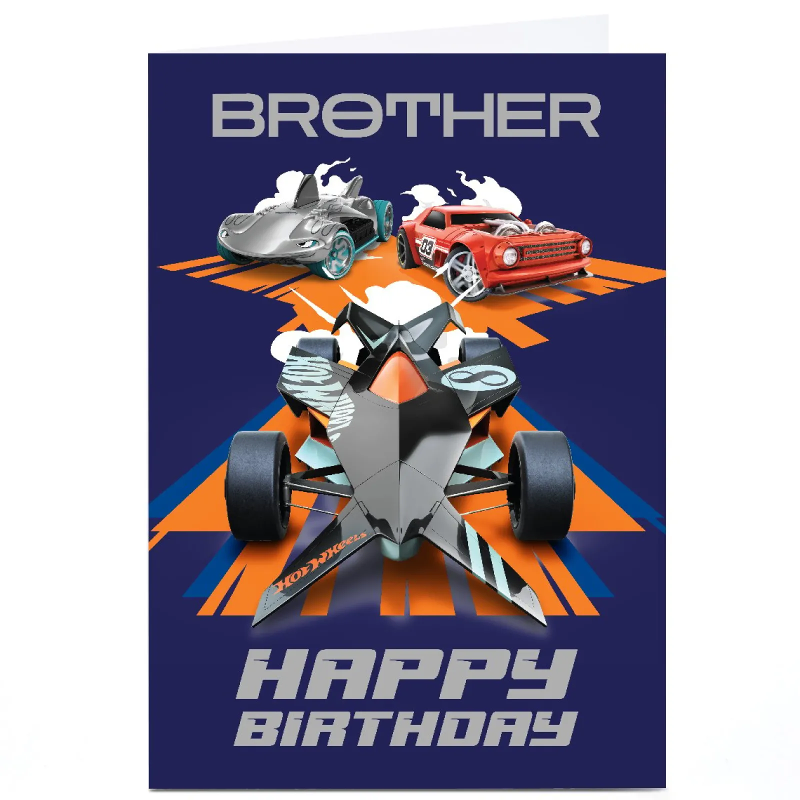 Sale Personalised Birthday Card - HotWheels - Cars Kids For Brother|For Kids