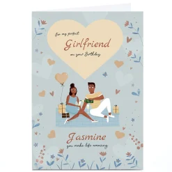 Online Personalised Birthday Card - For my Perfect For Girlfriend|Birthday