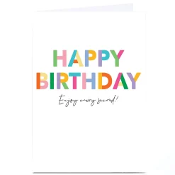 Hot Personalised Birthday Card - Enjoy Every Second For Son|For Nephew