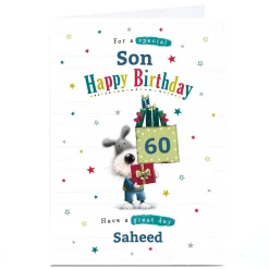 Personalised Birthday Card - Son Have A Great Day, Editable Age For Son|60Th Birthday