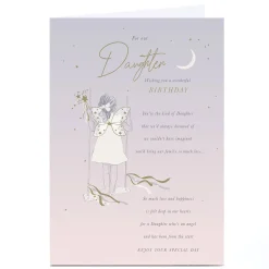 New Personalised Birthday Card - Moonlit Fairy Swing, Daughter Daughter|For Daughter