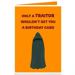 Card Factory Personalised Birthday Card - Only a Traitor