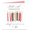 Outlet Personalised Birthday Card - Make A Wish Candles , Editable Age 21St Birthday|Special Age