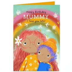 Card Factory Personalised Birthday Card - I Love You Lots!