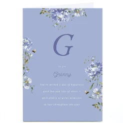 Card Factory Personalised Birthday Card - G is for Granny
